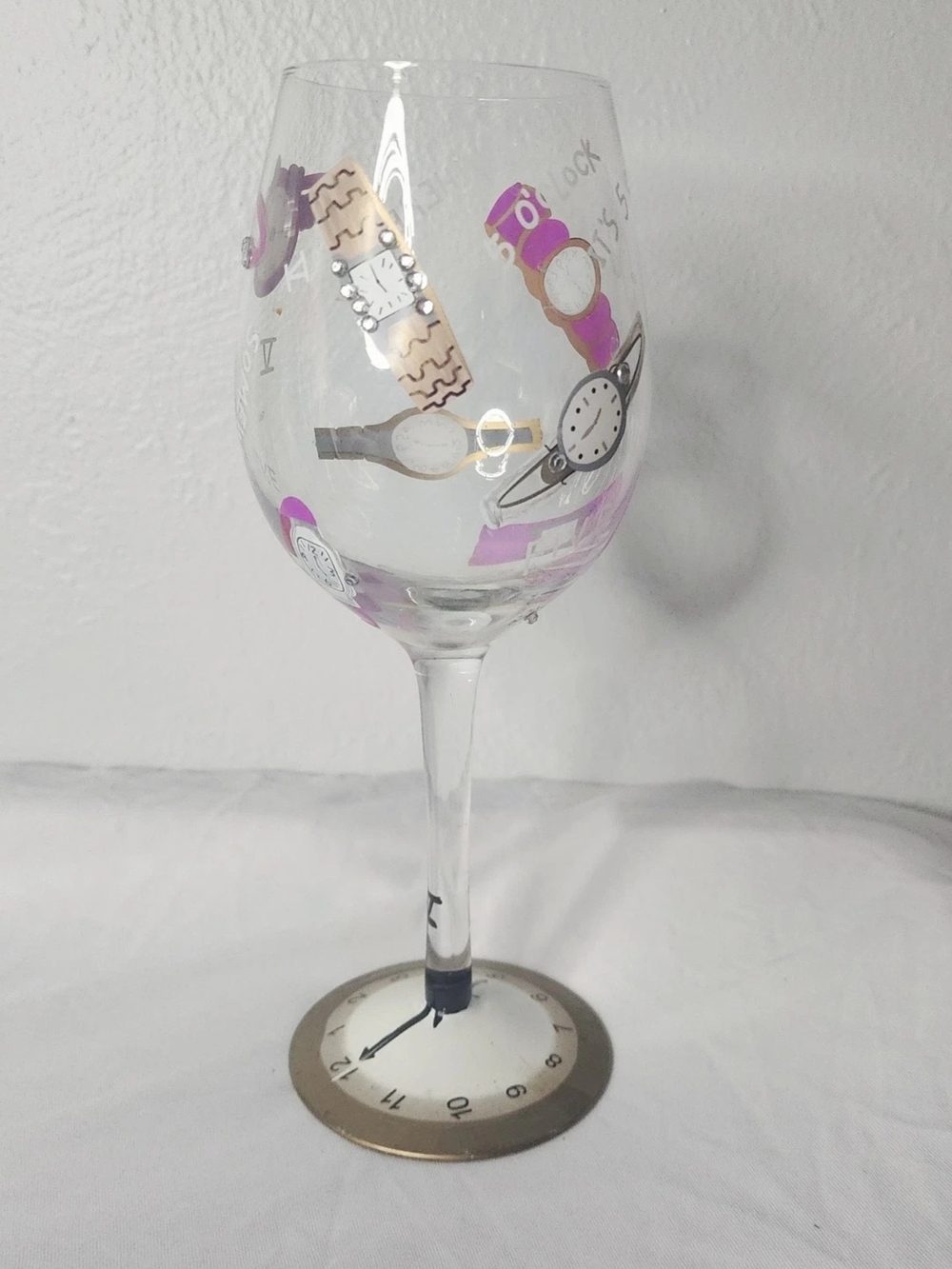 Lolita Love My Wine Glass 5 O'Clock Somewhere Cocktail Recipe Base Watches